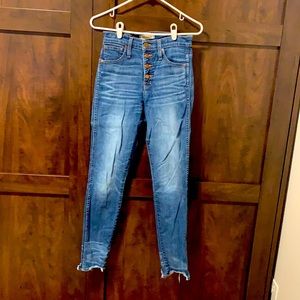 Madewell Button Front High Rise Jeans